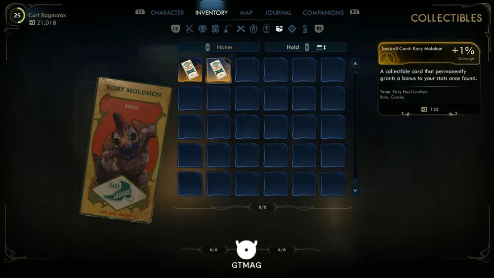 70. Tossball Card: Kory Molohon - تمام موقعیت کارتهای Pitchball و Tossball در The Outer Worlds 2