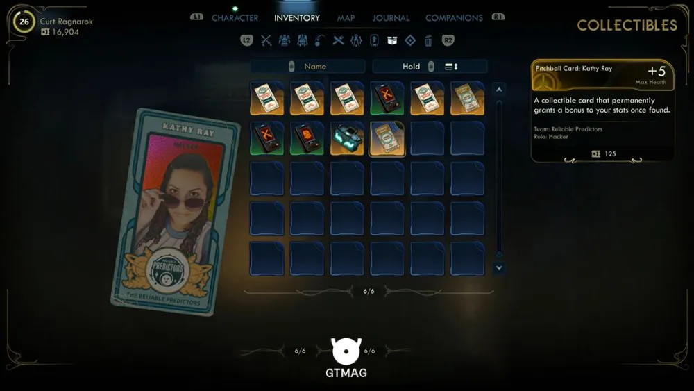 76. Pitchball Card: Kathy Ray - تمام موقعیت کارتهای Pitchball و Tossball در The Outer Worlds 2