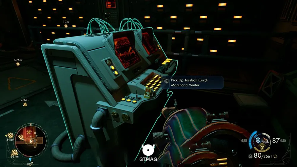 77. Tossball Card: Marchand Venter - تمام موقعیت کارتهای Pitchball و Tossball در The Outer Worlds 2