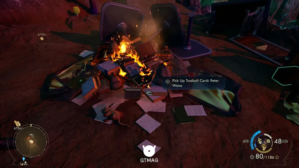 79. Tossball Card: Peter Wano - تمام موقعیت کارتهای Pitchball و Tossball در The Outer Worlds 2
