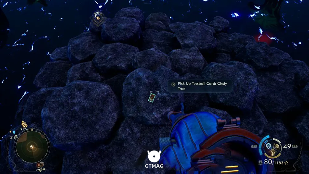81. Tossball Card: Cindy Tran - تمام موقعیت کارتهای Pitchball و Tossball در The Outer Worlds 2