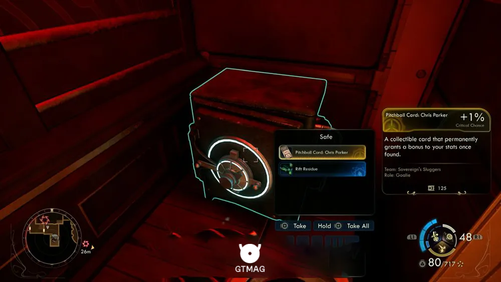 83. Pitchball Card: Chris Parker - تمام موقعیت کارتهای Pitchball و Tossball در The Outer Worlds 2