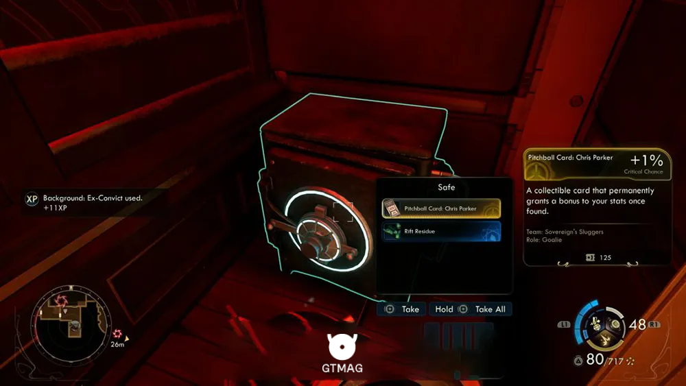 83. Pitchball Card: Chris Parker - تمام موقعیت کارتهای Pitchball و Tossball در The Outer Worlds 2