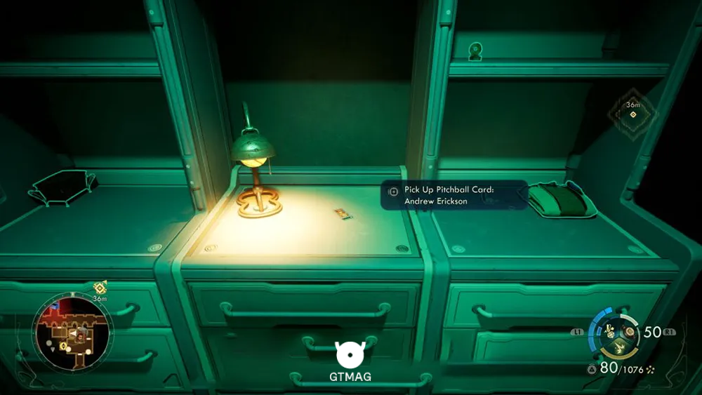 86. Pitchball Card: Andrew Erickson - تمام موقعیت کارتهای Pitchball و Tossball در The Outer Worlds 2