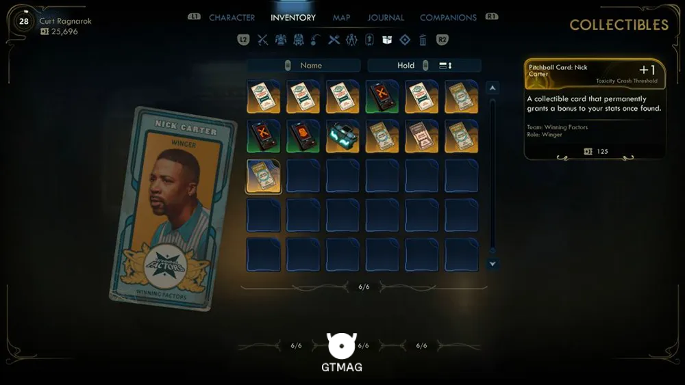 89. Pitchball Card: Nick Carter - تمام موقعیت کارتهای Pitchball و Tossball در The Outer Worlds 2
