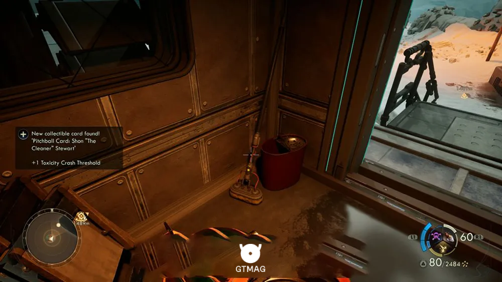 94. Pitchball Card: Shon The Cleaner Stewart - تمام موقعیت کارتهای Pitchball و Tossball در The Outer Worlds 2