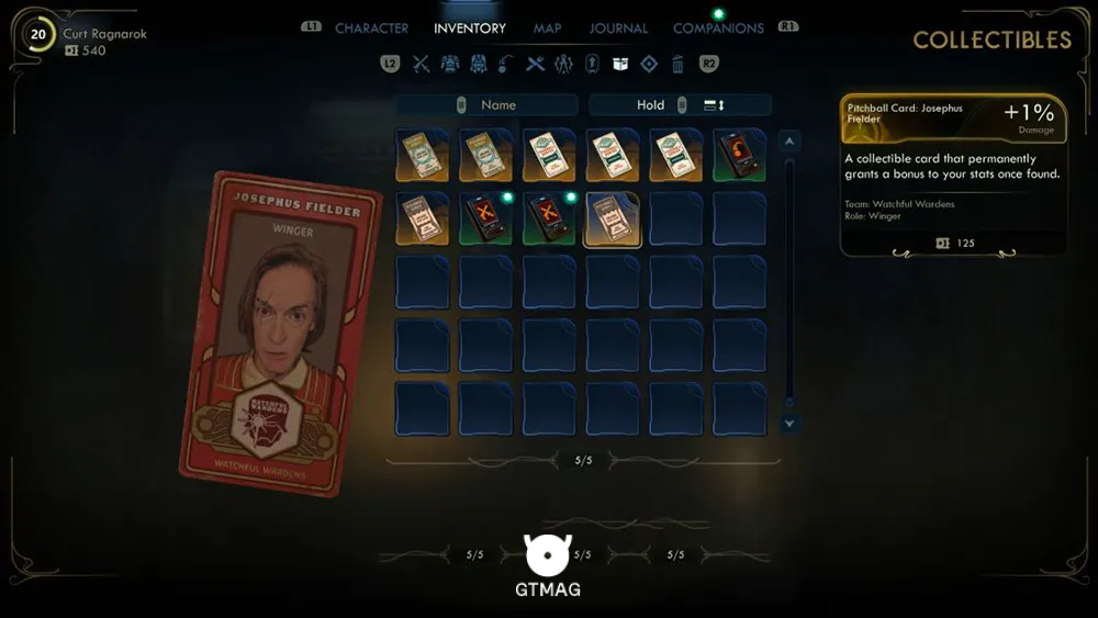 95. Pitchball Card: Josephus Fielder - تمام موقعیت کارتهای Pitchball و Tossball در The Outer Worlds 2