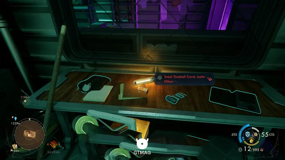 99. Tossball Card: Justin Hilton - تمام موقعیت کارتهای Pitchball و Tossball در The Outer Worlds 2