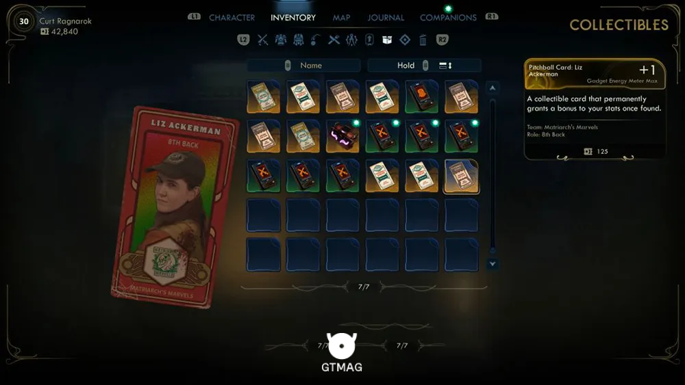 100. Pitchball Card: Liz Ackerman - تمام موقعیت کارتهای Pitchball و Tossball در The Outer Worlds 2