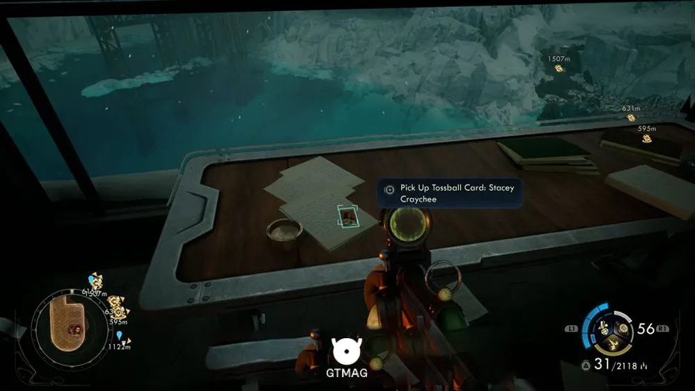 103. Tossball Card: Stacey Craychee - تمام موقعیت کارتهای Pitchball و Tossball در The Outer Worlds 2