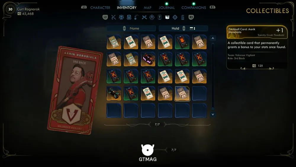 107. Pitchball Card: Aarik Dorobiala - تمام موقعیت کارتهای Pitchball و Tossball در The Outer Worlds 2