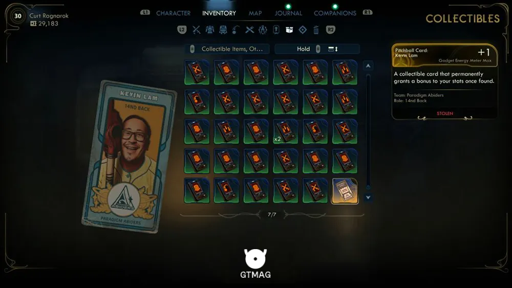 110. Pitchball Card: Kevin Lam - تمام موقعیت کارتهای Pitchball و Tossball در The Outer Worlds 2