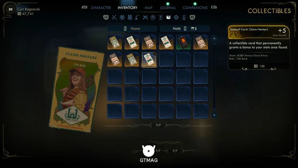 113. Tossball Card: Claire Nentarz - تمام موقعیت کارتهای Pitchball و Tossball در The Outer Worlds 2