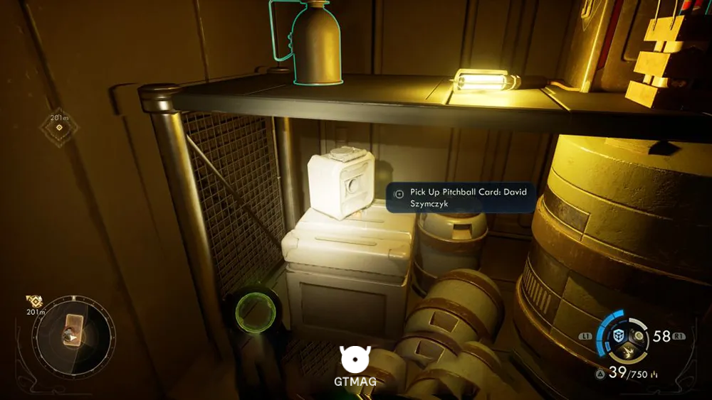 115. Pitchball Card: David Szymczyk - تمام موقعیت کارتهای Pitchball و Tossball در The Outer Worlds 2