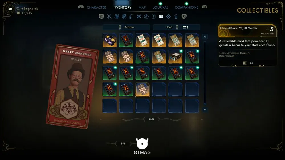 118. Pitchball Card: Wyatt Martilik - تمام موقعیت کارتهای Pitchball و Tossball در The Outer Worlds 2