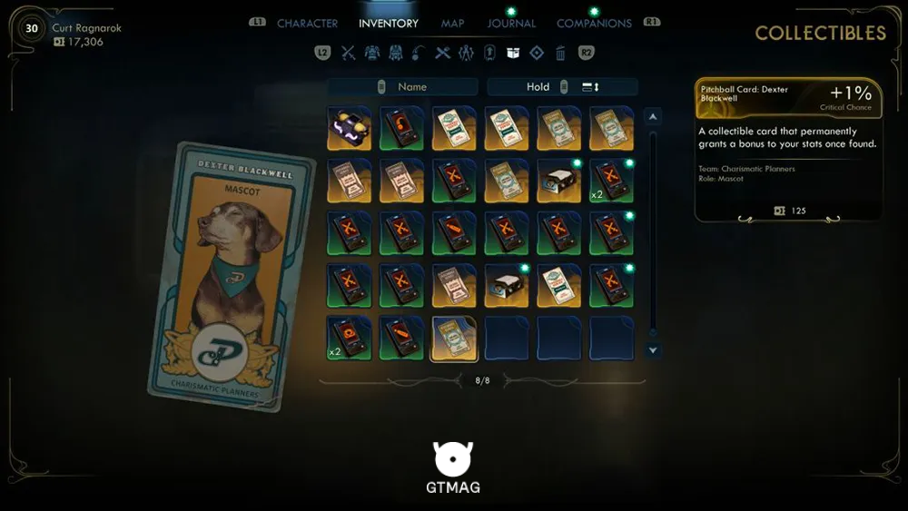 122. Pitchball Card: Dexter Blackwell - تمام موقعیت کارتهای Pitchball و Tossball در The Outer Worlds 2