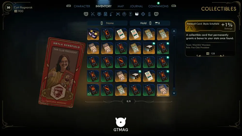 123. Pitchball Card: Shyla Schofield - تمام موقعیت کارتهای Pitchball و Tossball در The Outer Worlds 2