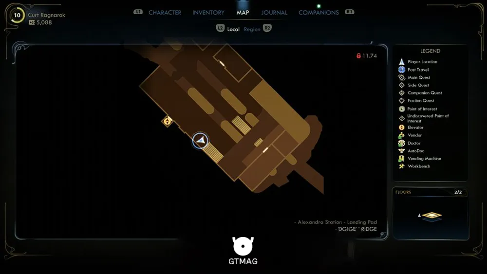 Mural Piece #2 - مکان تمام قطعات Mural در Golden Ridge بازی The Outer Worlds 2
