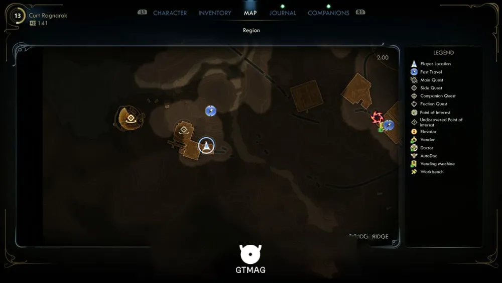 Mural Piece #3 - مکان تمام قطعات Mural در Golden Ridge بازی The Outer Worlds 2