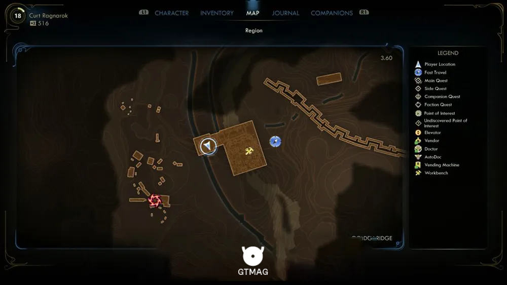 Mural Piece #4 - مکان تمام قطعات Mural در Golden Ridge بازی The Outer Worlds 2