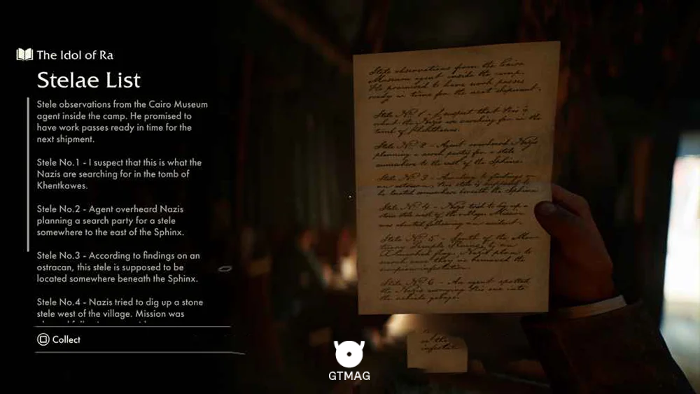 Adventure Note .1: Stelae List (25 AP) - راهنمای The Race is On در Indiana Jones and the Great Circle