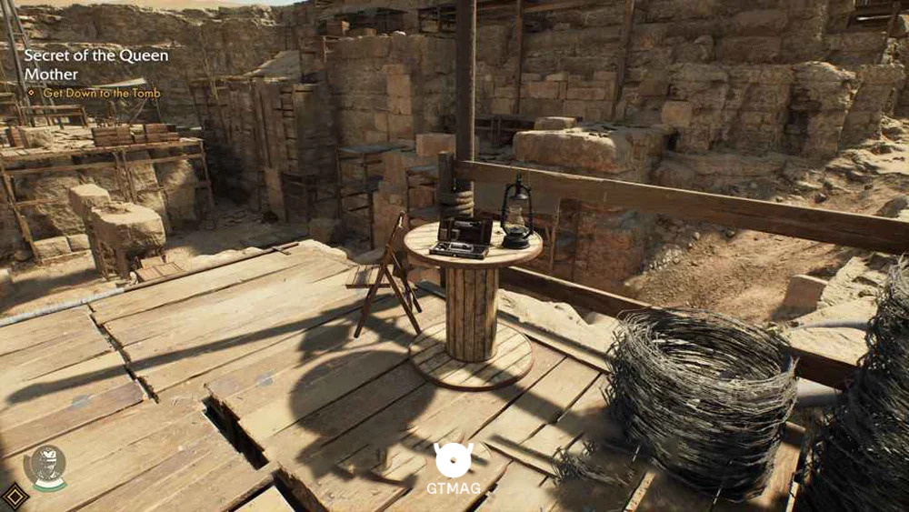 Medicine Bottle .17: Khentkawes West Platformzzz - راهنمای ماموریت Secret of the Queen Mother در Indiana Jones and the Great Circle