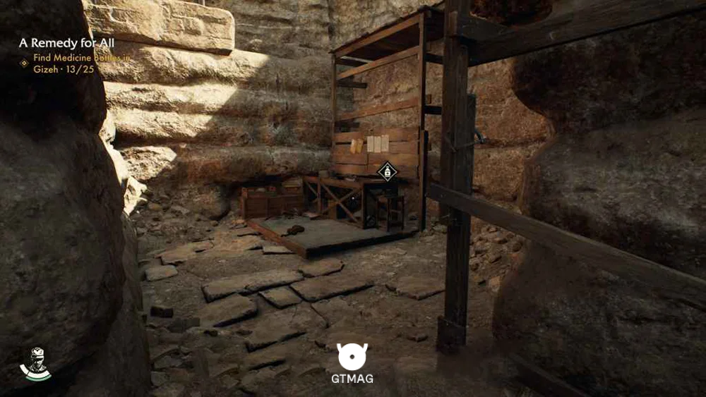Medicine Bottle .19: Dig Table - راهنمای ماموریت Secret of the Queen Mother در Indiana Jones and the Great Circle