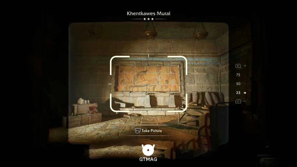 Discovery Note .73: Khentkawes Mural، 45 AP - راهنمای ماموریت Secret of the Queen Mother در Indiana Jones and the Great Circle