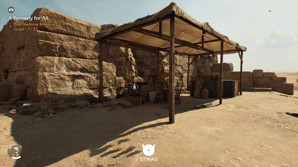 Medicine Bottle .7: Khafre&rsquo;s Pyramid - راهنمای ماموریت A Savage Predicament در Indiana Jones and the Great Circle