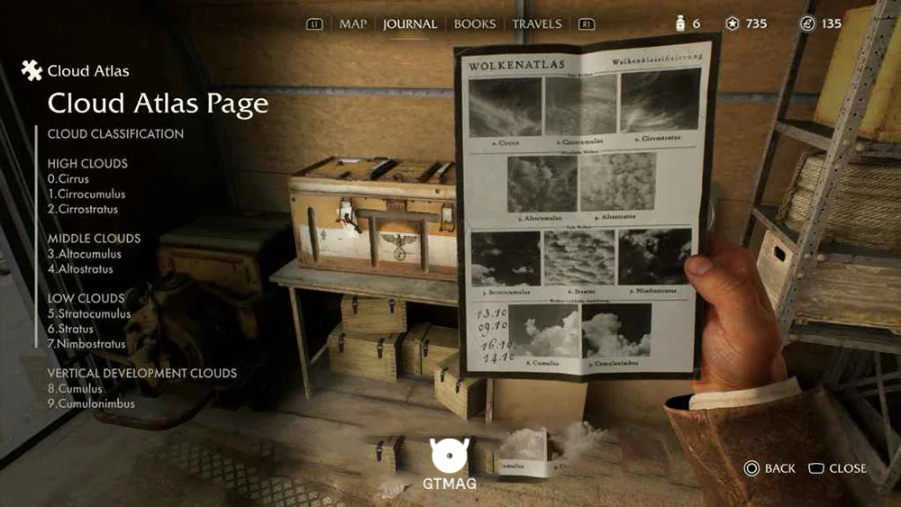 Mystery Note .12: Cloud Atlas Page، 25 AP - راهنمای ماموریت Cloud Atlas در Indiana Jones and the Great Circle