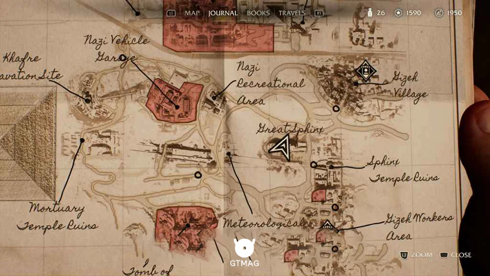 Fieldwork Note .17: Fortune Card (25 AP) - راهنمای ماموریت Sanctuary of the Guardians در Indiana Jones and the Great Circle