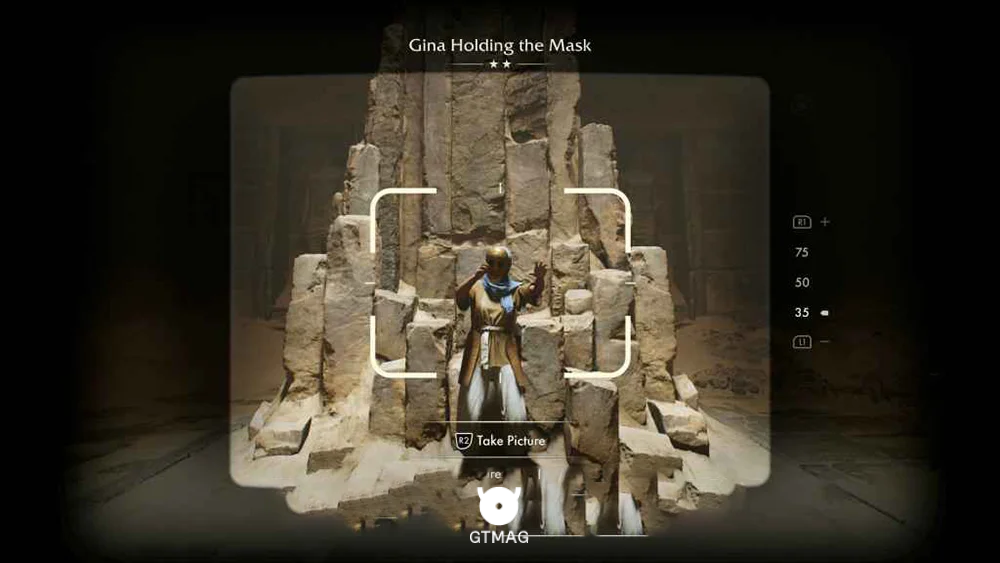 Fieldwork Note .24: Gina Holding the Mask (35 AP) - راهنمای ماموریت Sanctuary of the Guardians در Indiana Jones and the Great Circle