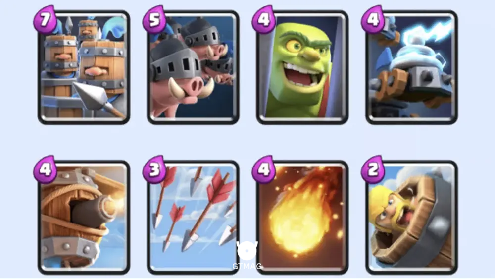 Royal Recruits Fireball Bait - بهترین دک&zwnj;های آرنا 10 کلش رویال: Hog Mountain