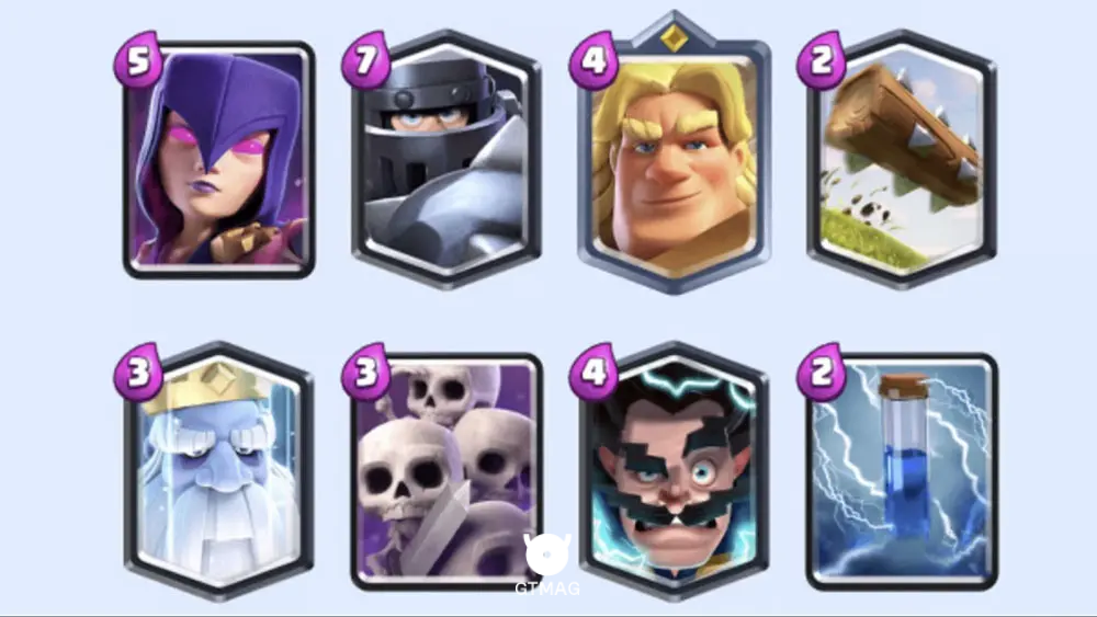 دک دوم: Evo Witch Mega Knight - بهترین دک&zwnj;های آرنا 16 کلش رویال: Executioner&rsquo;s Kitchen
