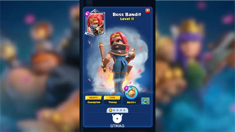 Boss Bandit - بهترین دک&zwnj;های آرنا 17 کلش رویال: Hog Mountain