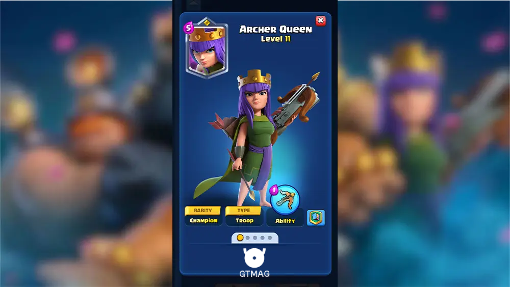 Archer Queen - بهترین دک&zwnj;های آرنا 17 کلش رویال: Hog Mountain