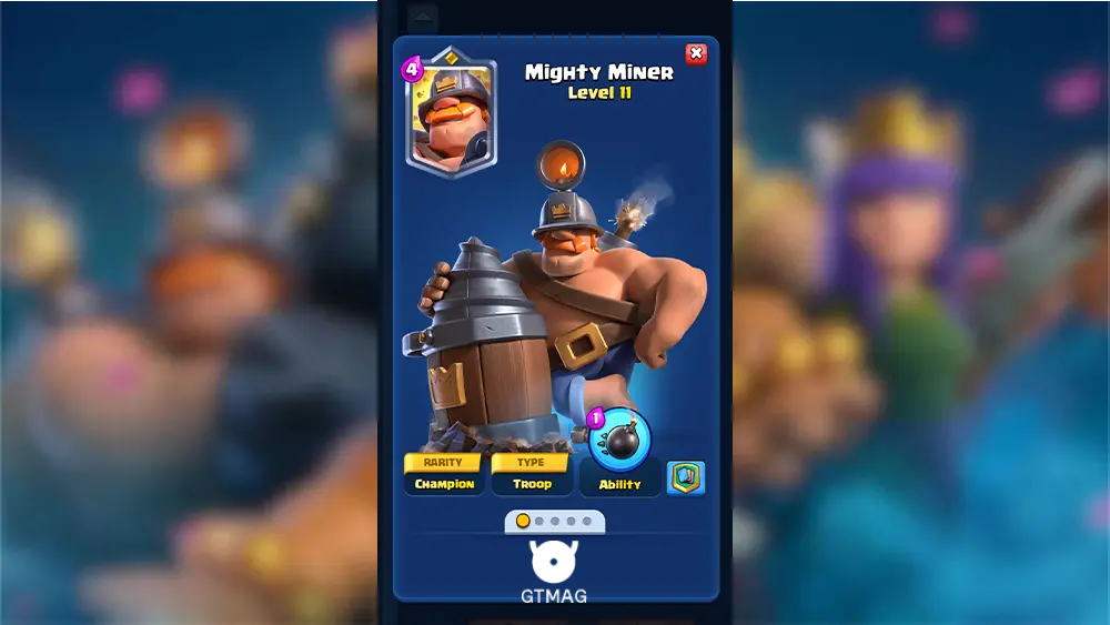 Mighty Miner - بهترین دک&zwnj;های آرنا 17 کلش رویال: Hog Mountain