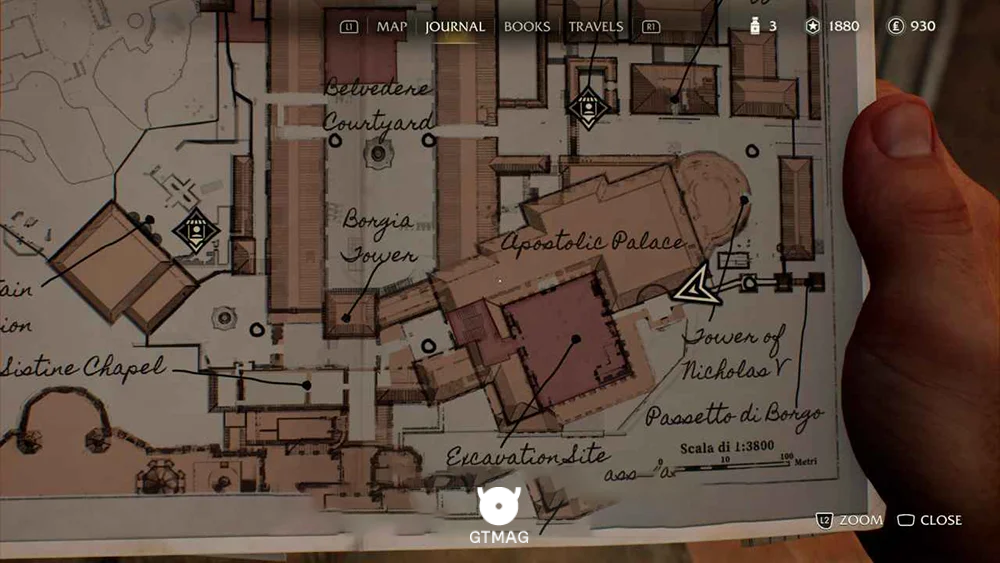 Medicine Bottle .10: Below Pasetto di Borgo - راهنمای ماموریت The Stolen Cat Mummy در Indiana Jones and the Great Circle