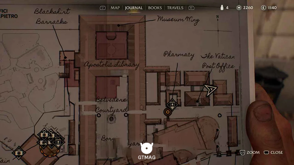 Medicine Bottle .11: Post Office Street - راهنمای ماموریت The Stolen Cat Mummy در Indiana Jones and the Great Circle