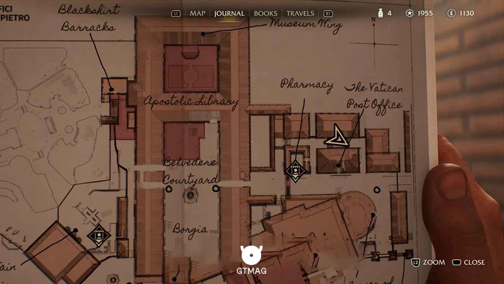 Discovery Note .50: Facade Painting 15 AP - راهنمای ماموریت The Stolen Cat Mummy در Indiana Jones and the Great Circle