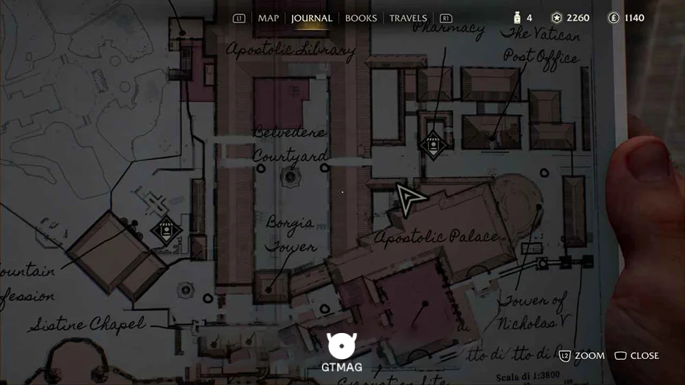 Medicine Bottle .12: Apostolic Palace Service Area - راهنمای ماموریت The Stolen Cat Mummy در Indiana Jones and the Great Circle