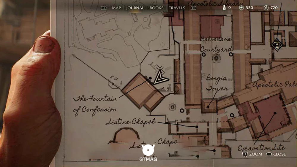 Adventure Note .22: Left Tower Inscription - راهنمای ماموریت The Stolen Cat Mummy در Indiana Jones and the Great Circle
