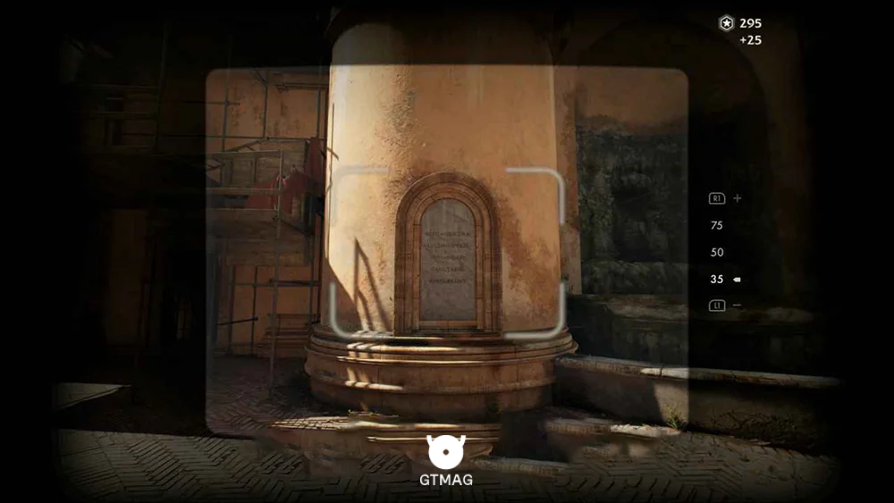 Adventure Note .22: Left Tower Inscription - راهنمای ماموریت The Stolen Cat Mummy در Indiana Jones and the Great Circle
