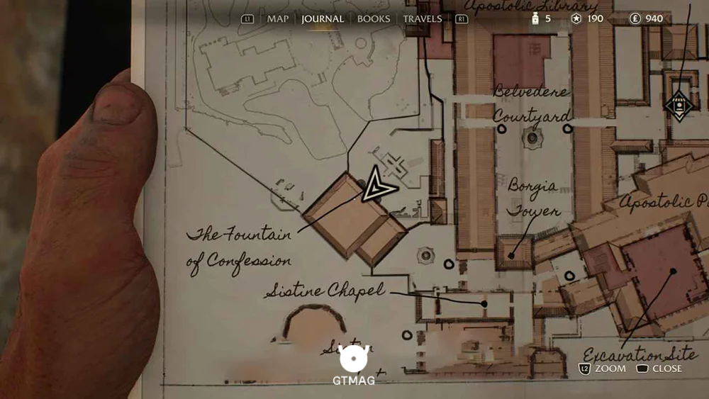Adventure Note .25: Fountain Gate 25 AP - راهنمای ماموریت The Stolen Cat Mummy در Indiana Jones and the Great Circle
