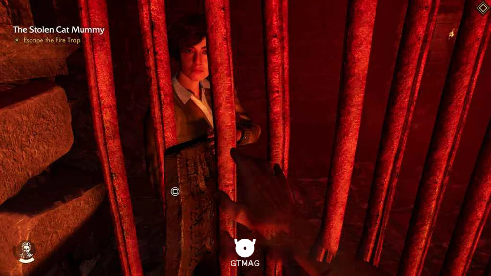 ESCAPE THE FIRE TRAP - راهنمای ماموریت The Stolen Cat Mummy در Indiana Jones and the Great Circle