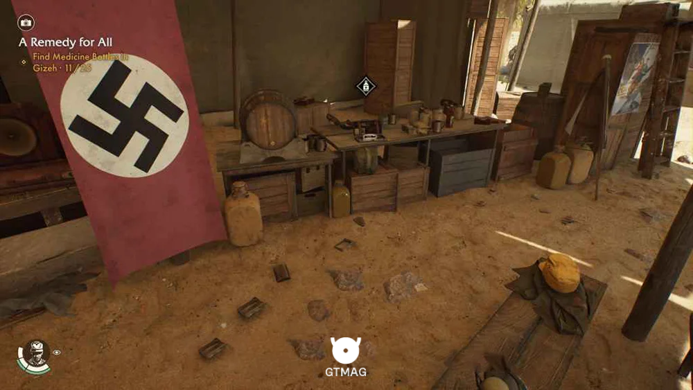 Medicine Bottle .13: Nazi Recreational Camp - راهنمای ماموریت The Idol of Ra در Indiana Jones and the Great Circle