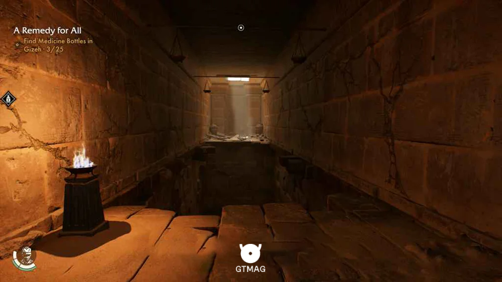 Medicine Bottle .25: Sphinx Temple Ruins - راهنمای ماموریت The Idol of Ra در Indiana Jones and the Great Circle