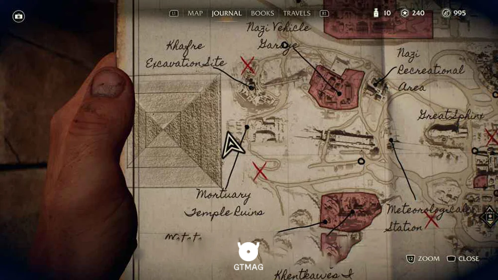 Adventure Note .15: Nephilim Symbol Marking 45 AP - راهنمای ماموریت The Idol of Ra در Indiana Jones and the Great Circle