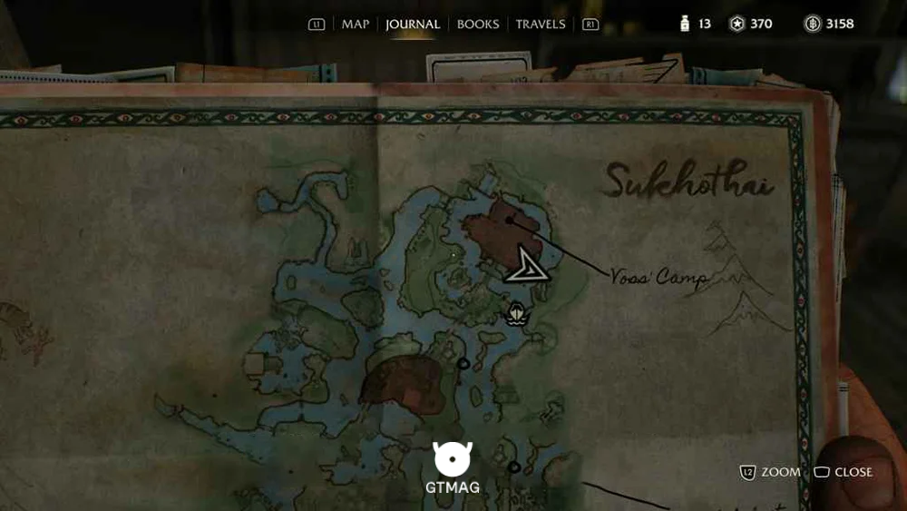 Adventure Book .6: Bear Hands - مکان Collectibleهای Sukhothai در Indiana Jones and the Great Circle