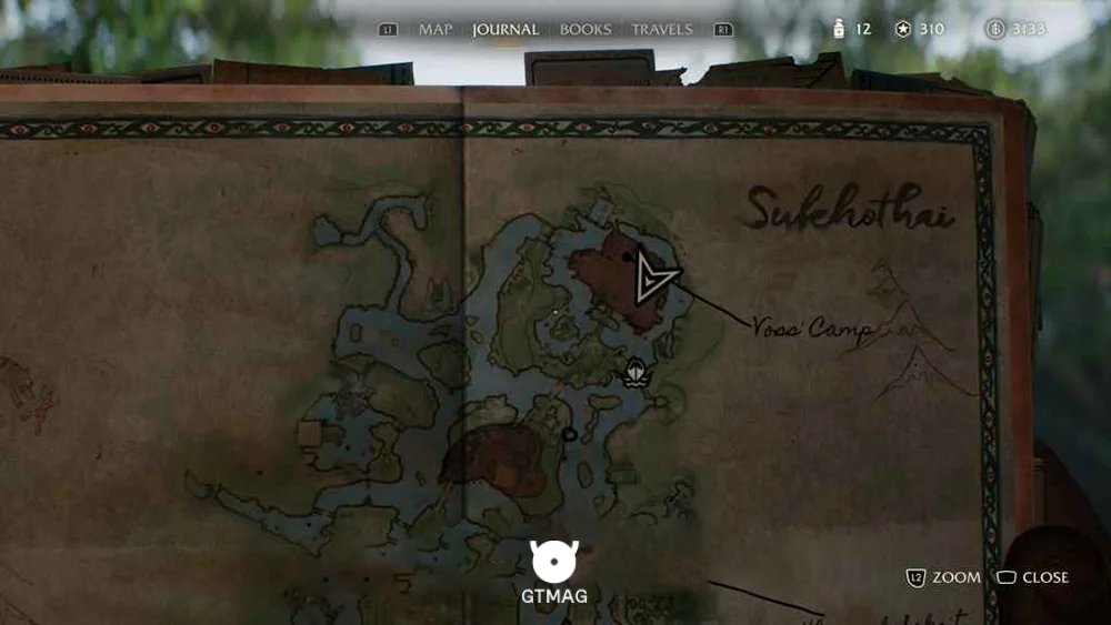 Discovery Note .28: Voss&rsquo;s Camp - مکان Collectibleهای Sukhothai در Indiana Jones and the Great Circle